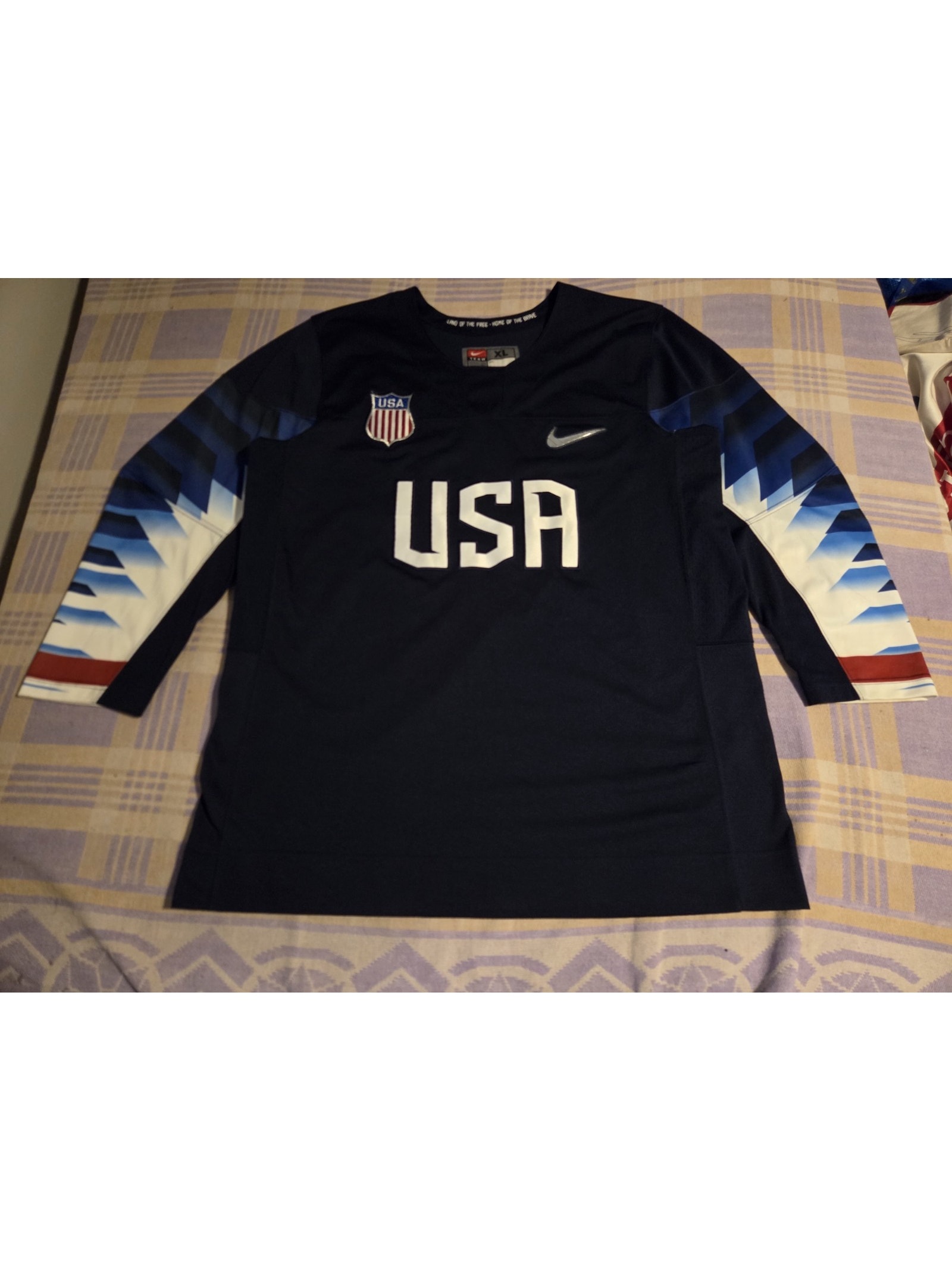 Authentic 2018 Olympic Nike National Team Usa Iihf Sewn Hockey Jersey Size Xl Authentic 2018 Olympic Nike National Team Usa Iihf Sewn Hockey Jersey Size Xl